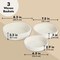 3 Pieces Small Round Cotton Rope Woven Storage Baskets - Nesting Bins for Organizing Home and Montessori Toys (White, 3 Sizes)